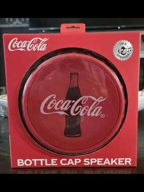 Coca Cola Red Bottle Cap Bluetooth Speaker - Branded Party Light